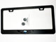 Black Genesis Wing License Plate Frame Stainless Steel
