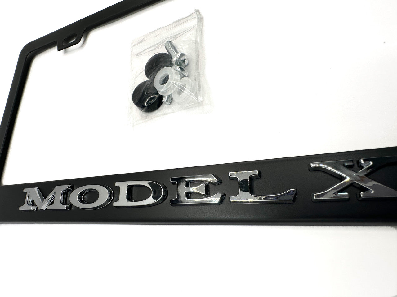 OEM SPEC Model X Black License Plate Frame