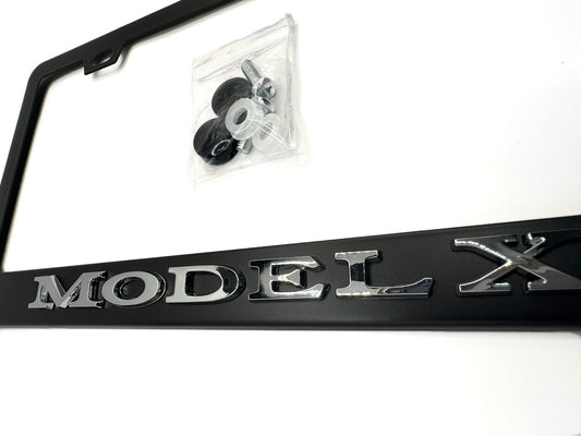OEM SPEC Model X Black License Plate Frame