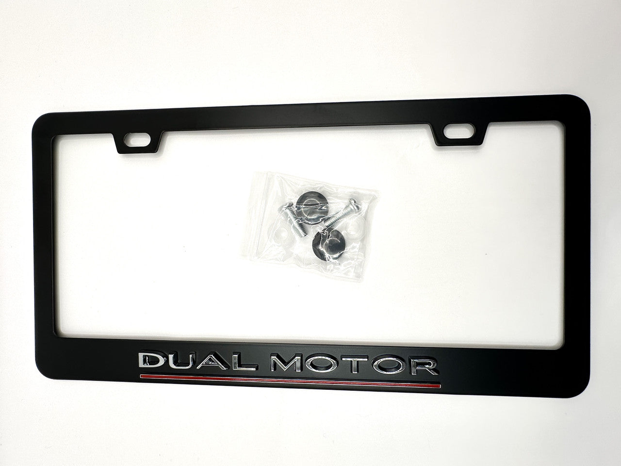 OEM SPEC Performance Dual Motor Black License Plate Frame 3/Y/S/X (Type 2)