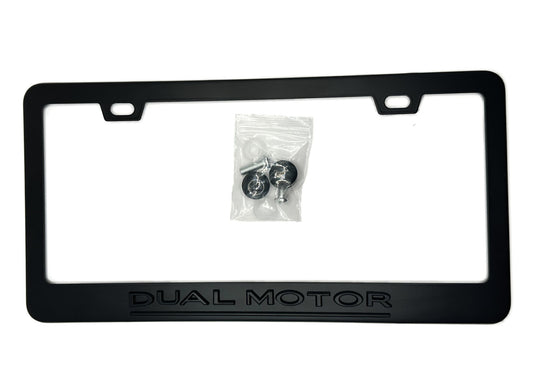 OEM SPEC Dual Motor Black License Plate Frame 3/Y/S/X