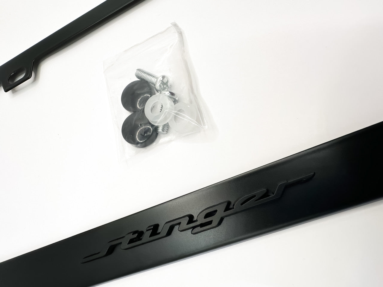 Satin Black Stinger License Plate Frame Stainless Steel
