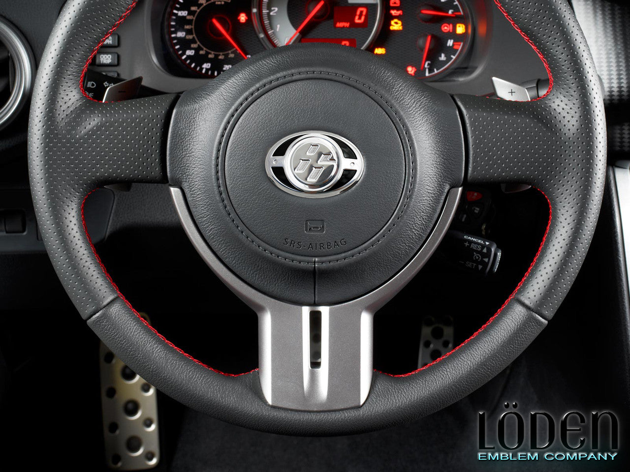 "86" Logo Steering Wheel Emblem Overlay for GR86, Toyota 86 & Scion FR-S