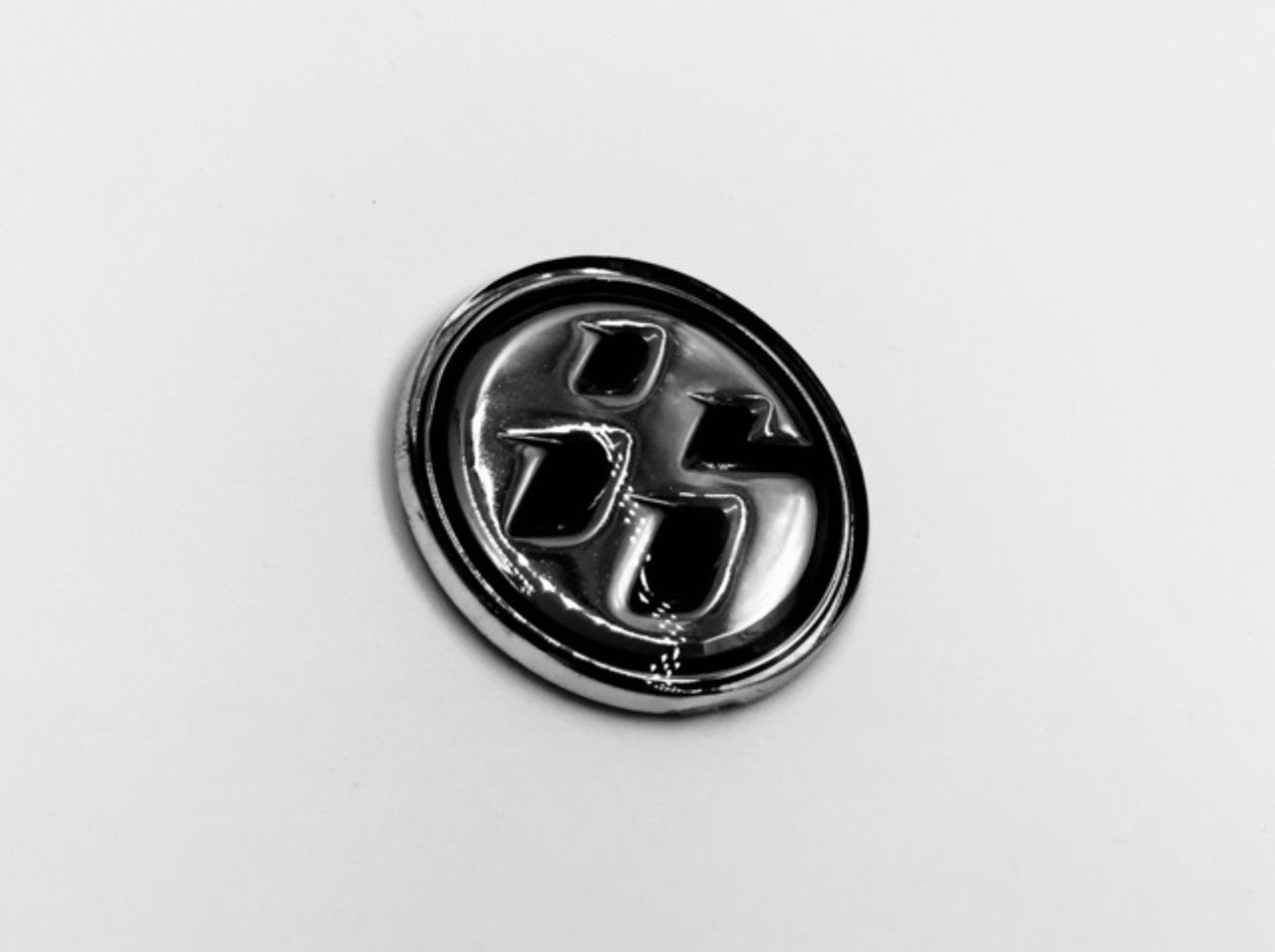 86 Fender Emblem (BLACK-CHROME)