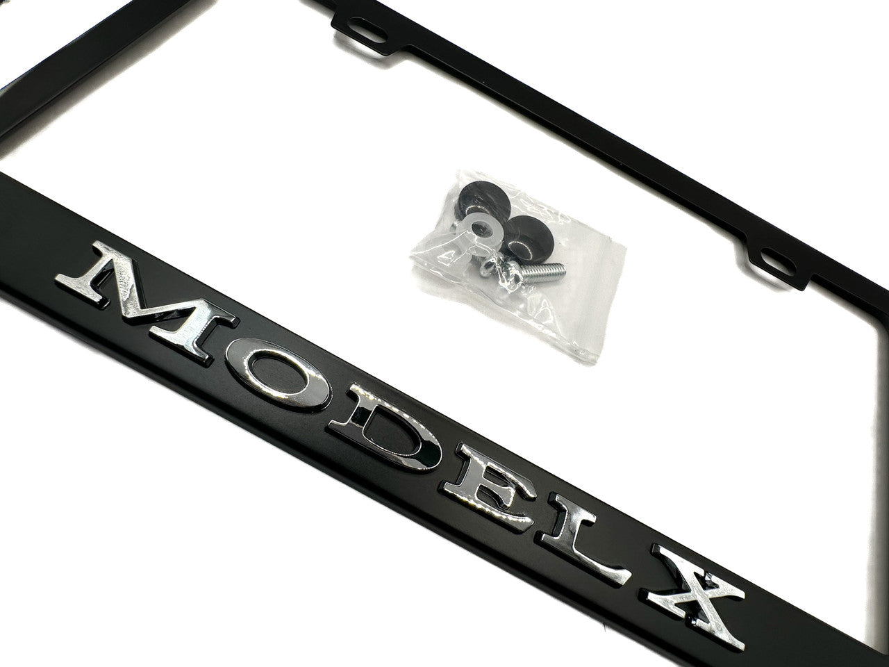 OEM SPEC Model X Black License Plate Frame