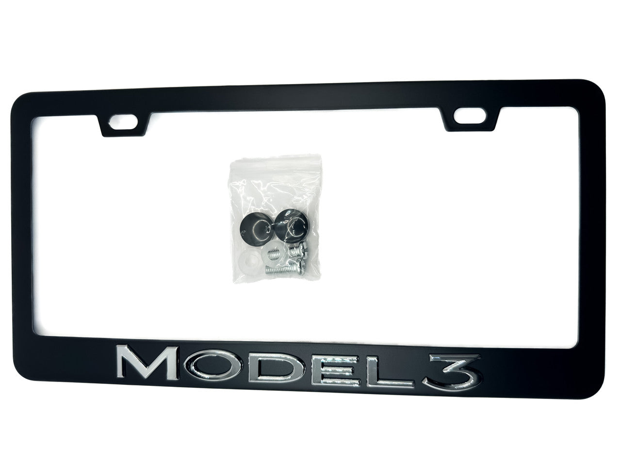 OEM SPEC Model 3 Black License Plate Frame