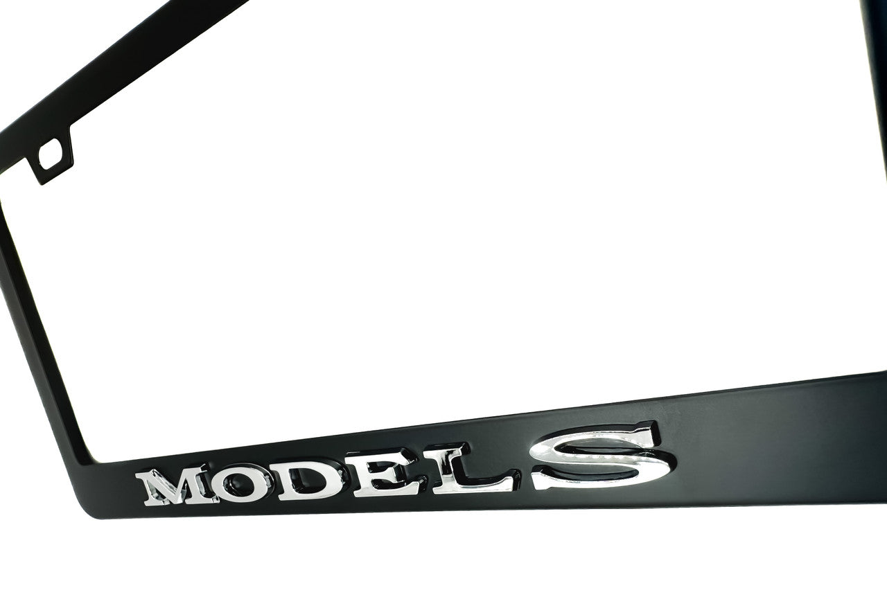 OEM SPEC Model S Black License Plate Frame