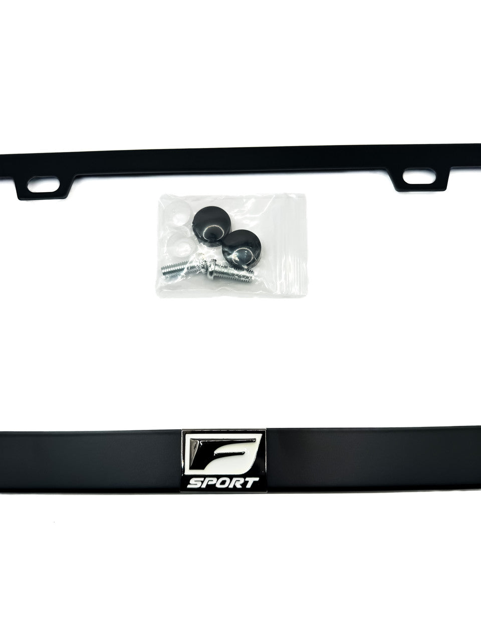 F-Sport Satin Black LEXUS License Plate Frame Stainless Steel