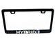 HYBRID BLACK License Plate Frame Logo Stainless Steel