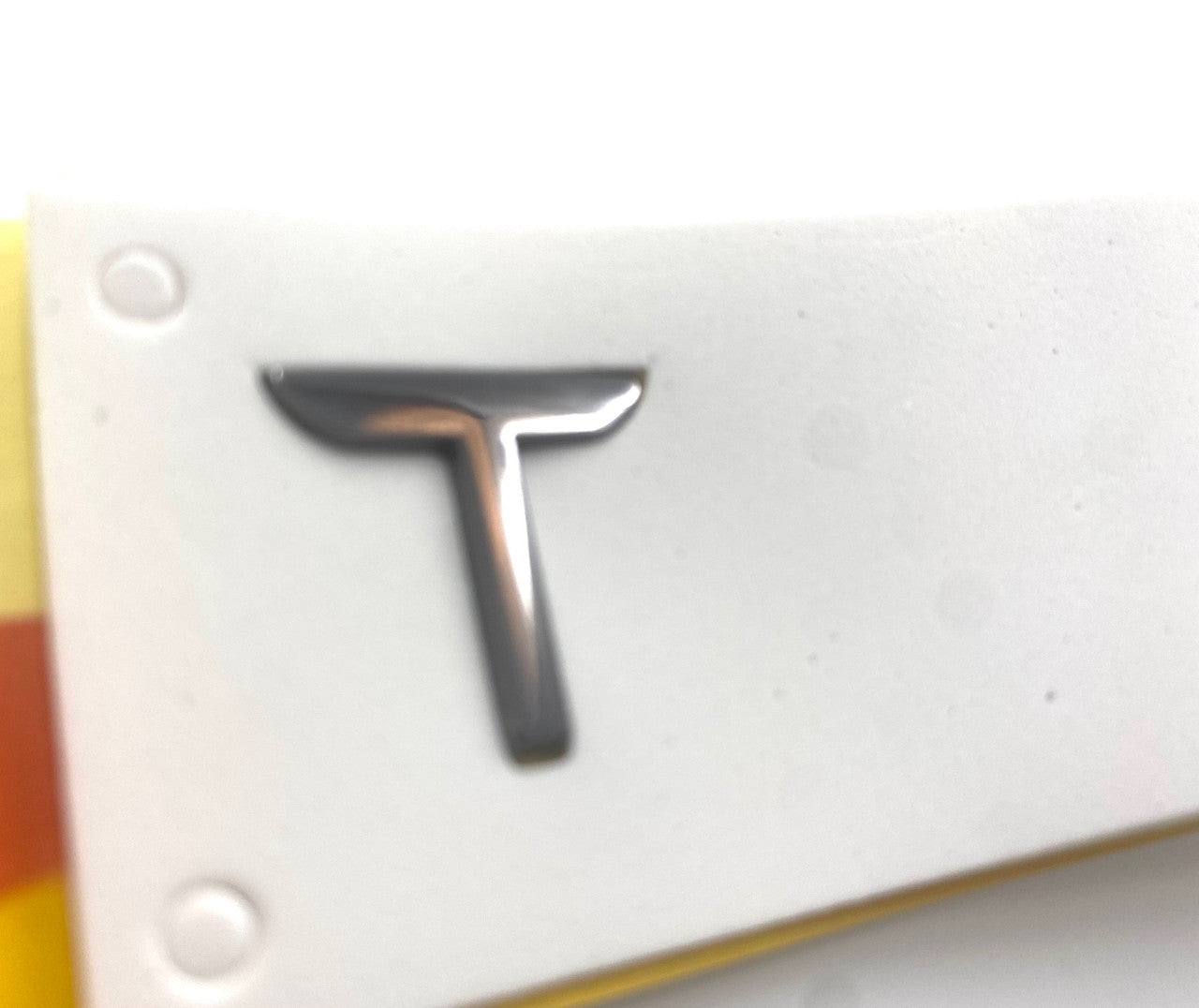 3.0 ~METAL~ TESLA Lettering Emblem Badge (NEW DESIGN / COLORS)
