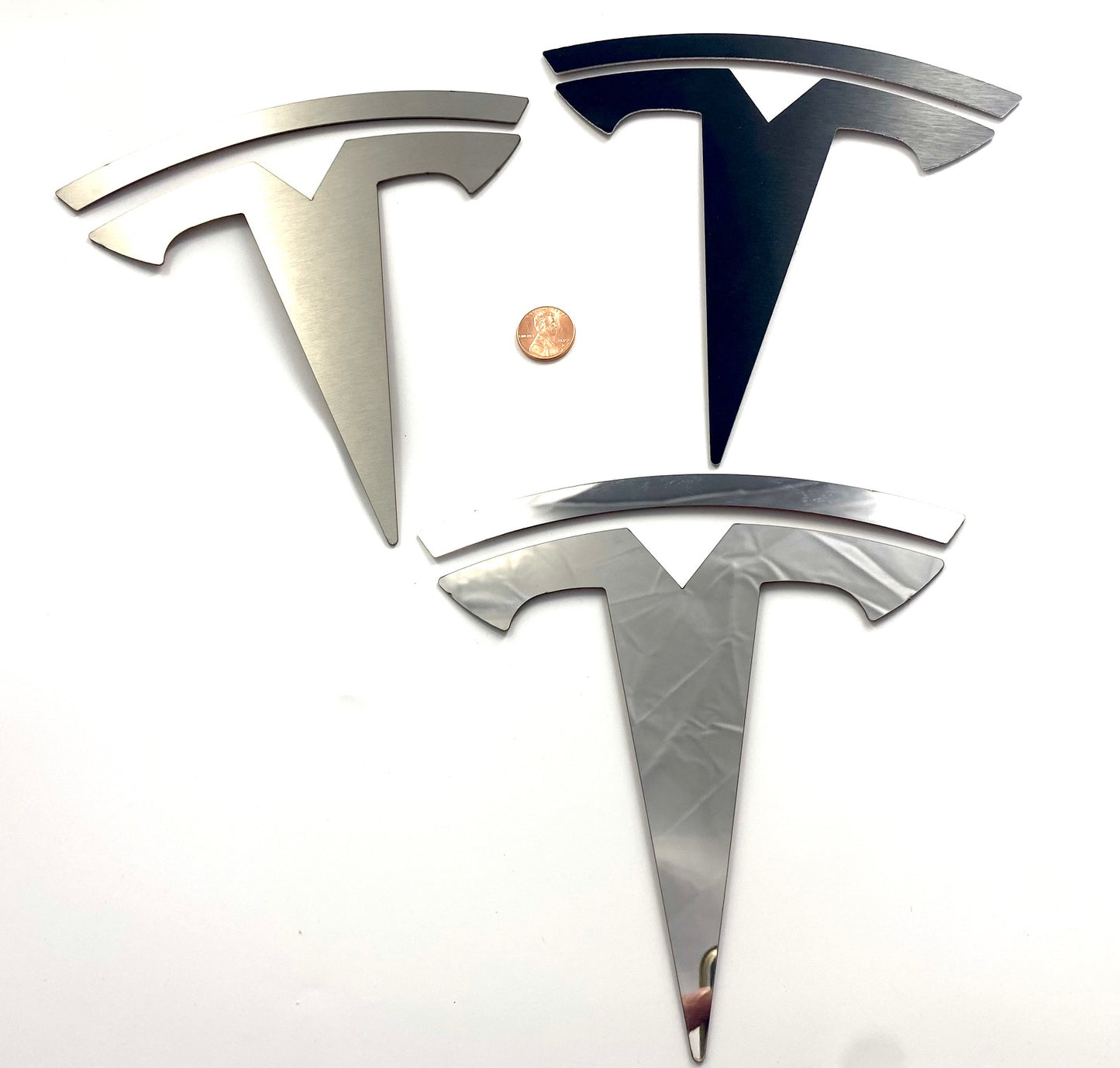 *NEW* Stainless Steel "T" Badges for Tesla Cybertruck (3 Colors)
