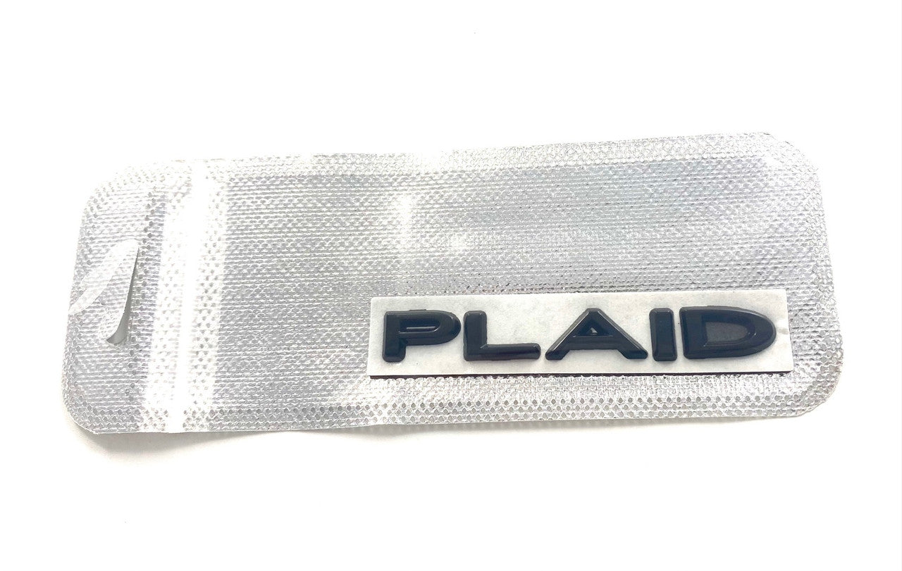 ~METAL~ PLAID Emblem Badge w/ Placement Template (Various Colors)