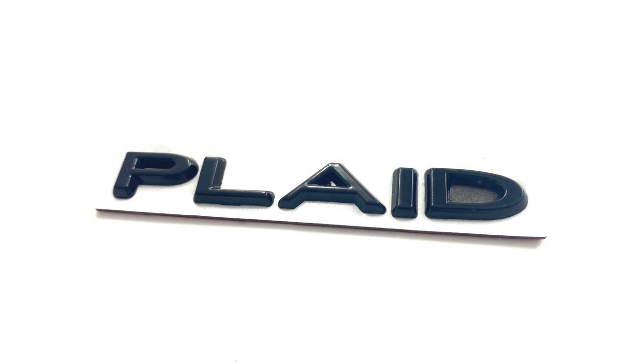 ~METAL~ PLAID Emblem Badge w/ Placement Template (Various Colors)