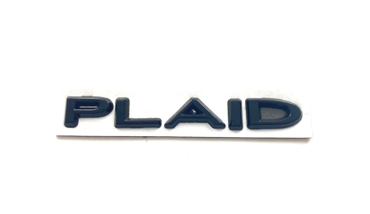 ~METAL~ PLAID Emblem Badge w/ Placement Template (Various Colors)