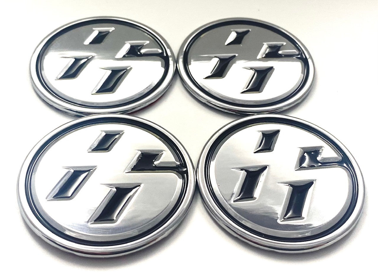 3D METAL "86" Wheel Cap Emblems 4pc Set (Various Colors)