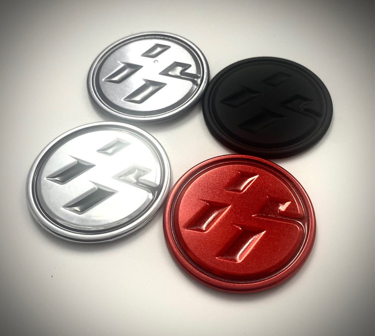 3D METAL "86" Wheel Cap Emblems 4pc Set (Various Colors)
