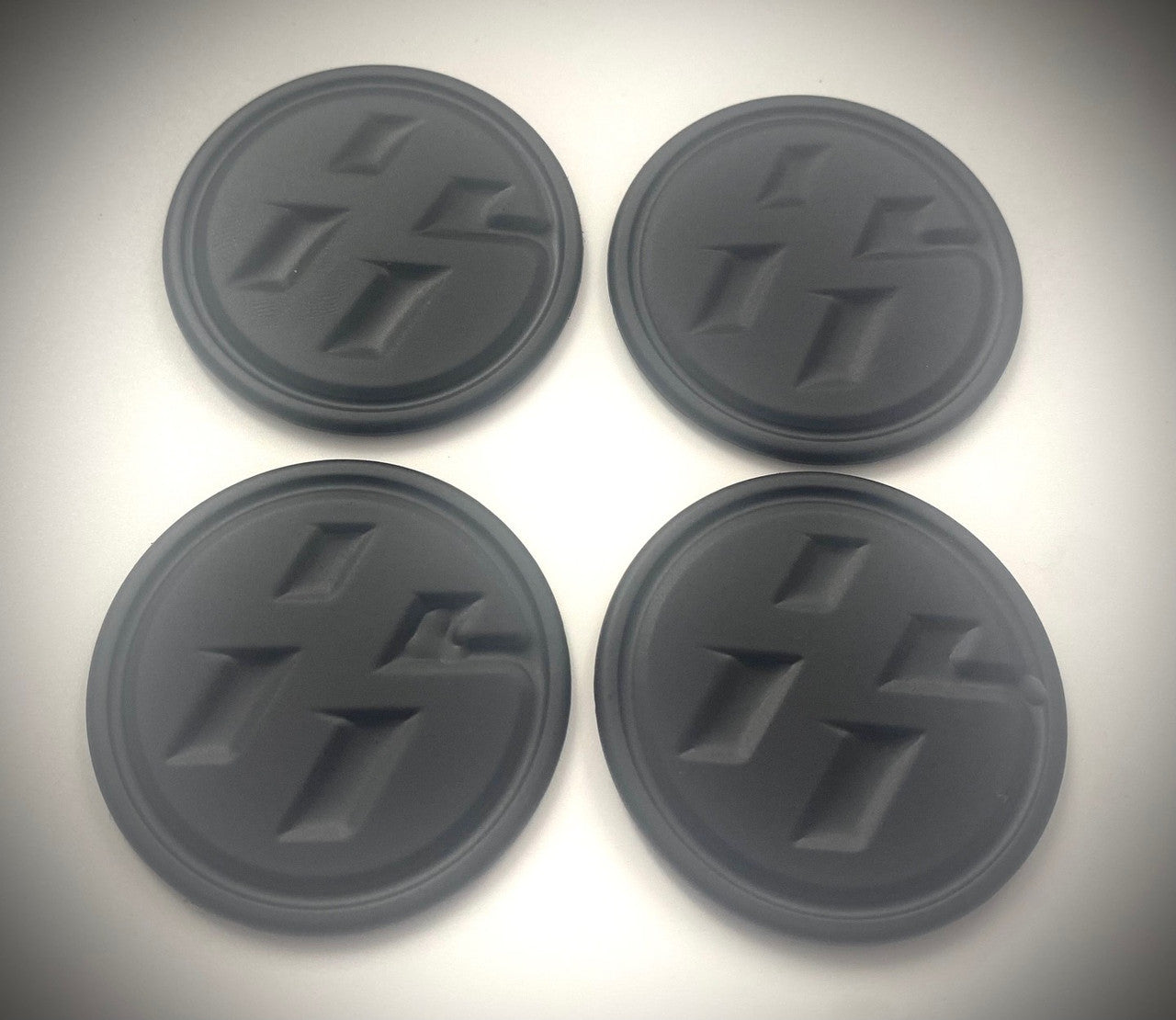 3D METAL "86" Wheel Cap Emblems 4pc Set (Various Colors)