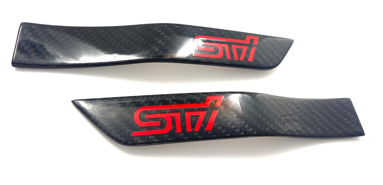 2015-2021 WRX Genuine Carbon Fiber Fender Emblem Set 2pc