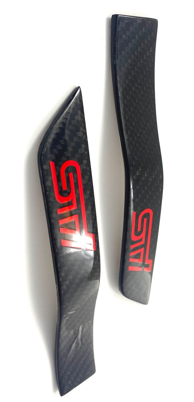2015-2021 WRX Genuine Carbon Fiber Fender Emblem Set 2pc