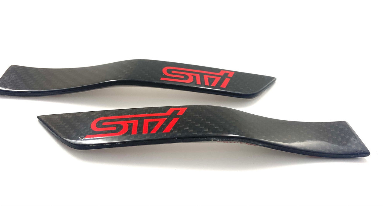 2015-2021 WRX Genuine Carbon Fiber Fender Emblem Set 2pc