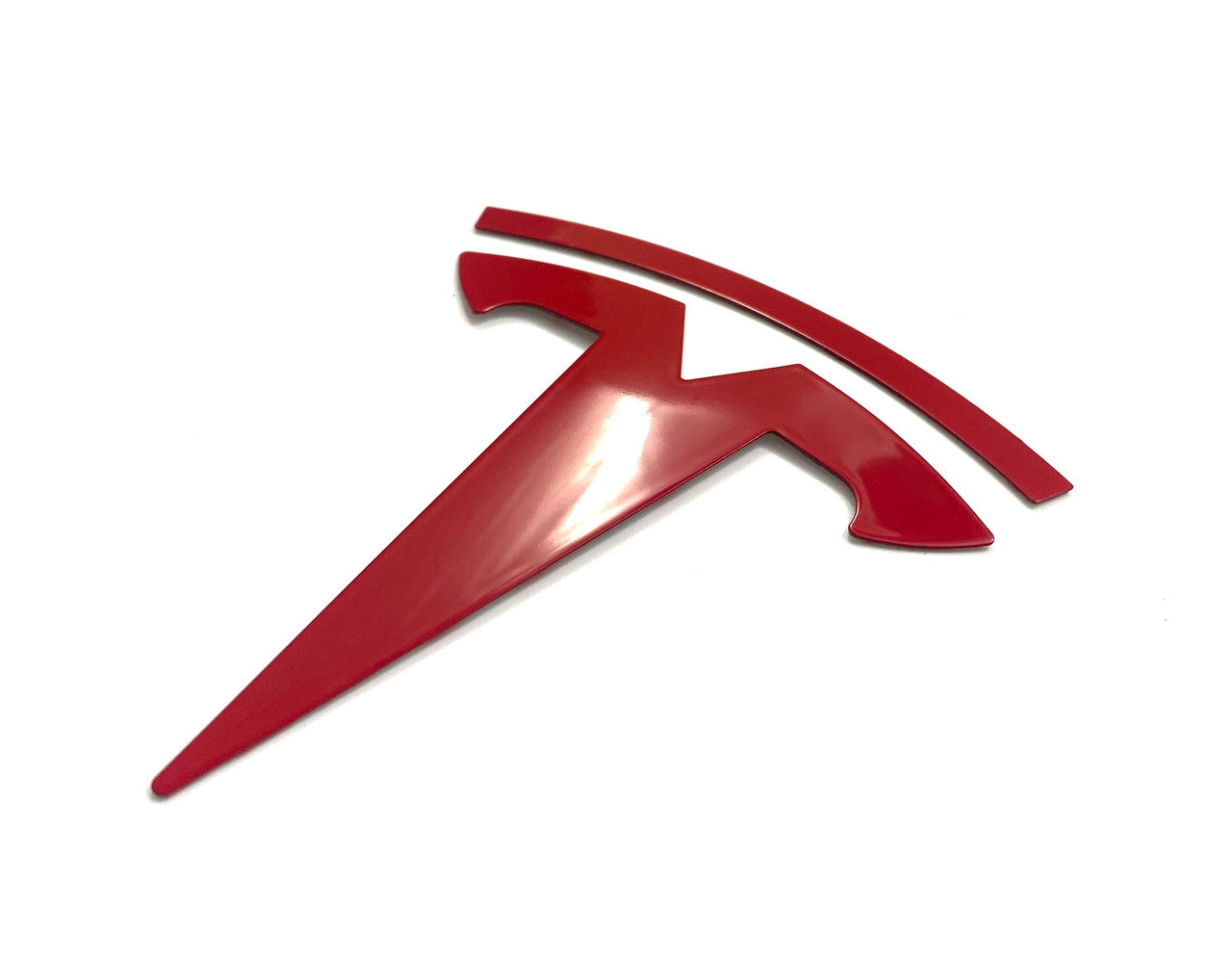 Model X/S Front "T" Badge OVERLAY Emblem (Various Colors)
