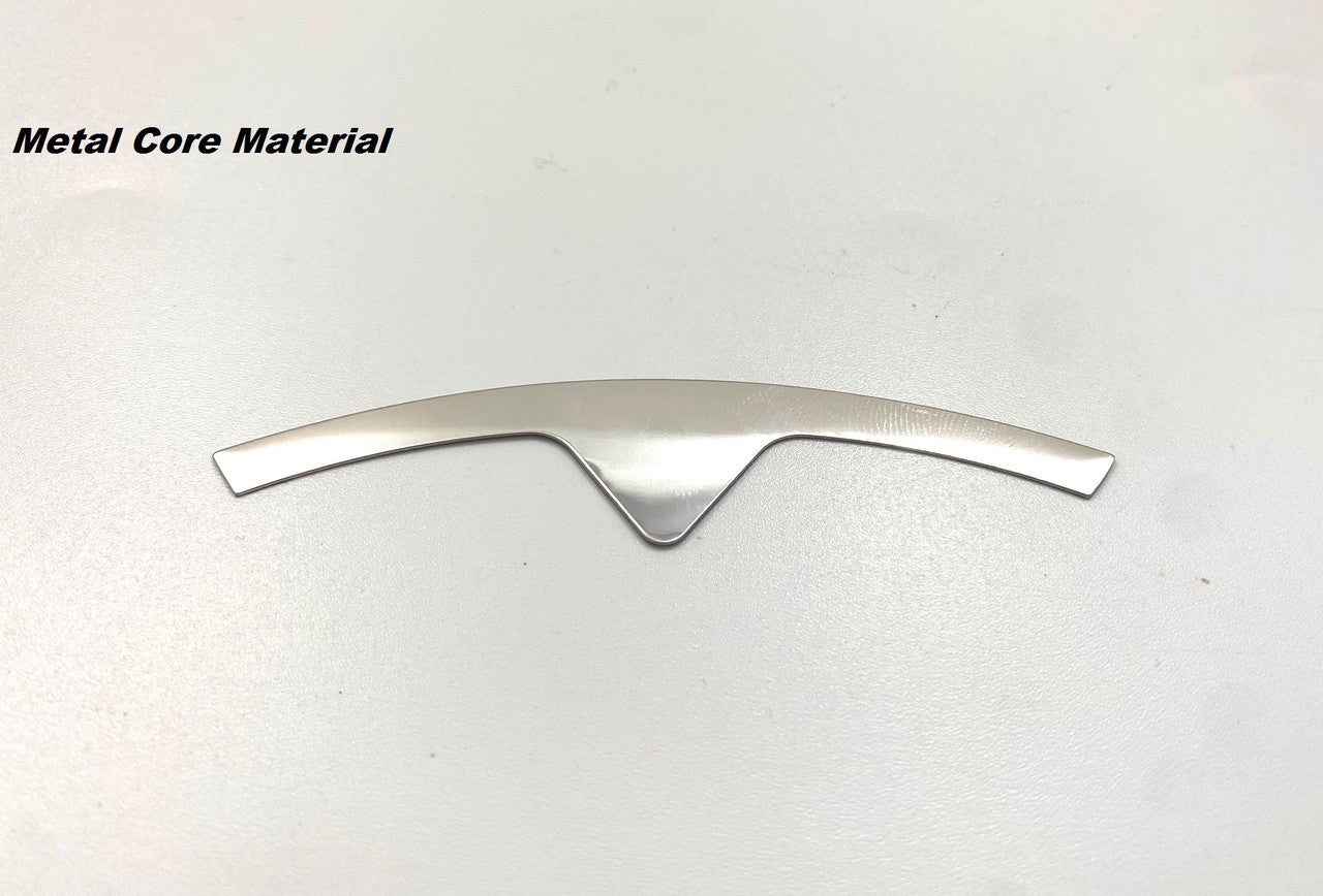 Model X/S Front "T" Badge OVERLAY Emblem (Various Colors)
