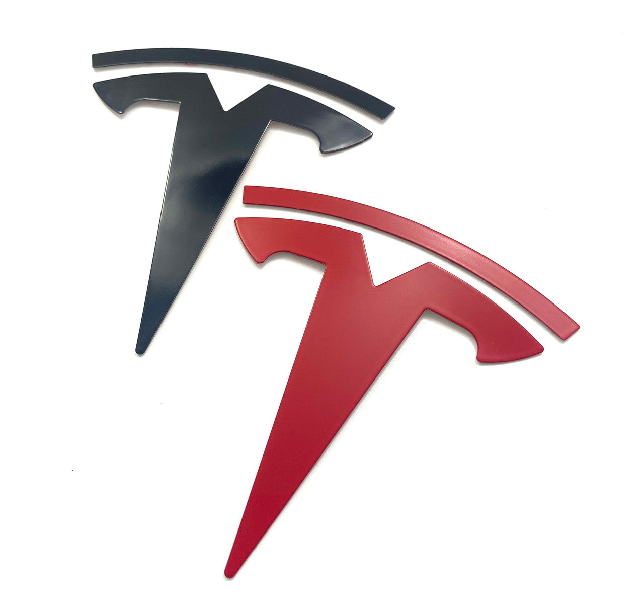 Model X/S Front "T" Badge OVERLAY Emblem (Various Colors)