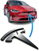 MODEL X "T" Badge Emblem Replacements (Various Colors)