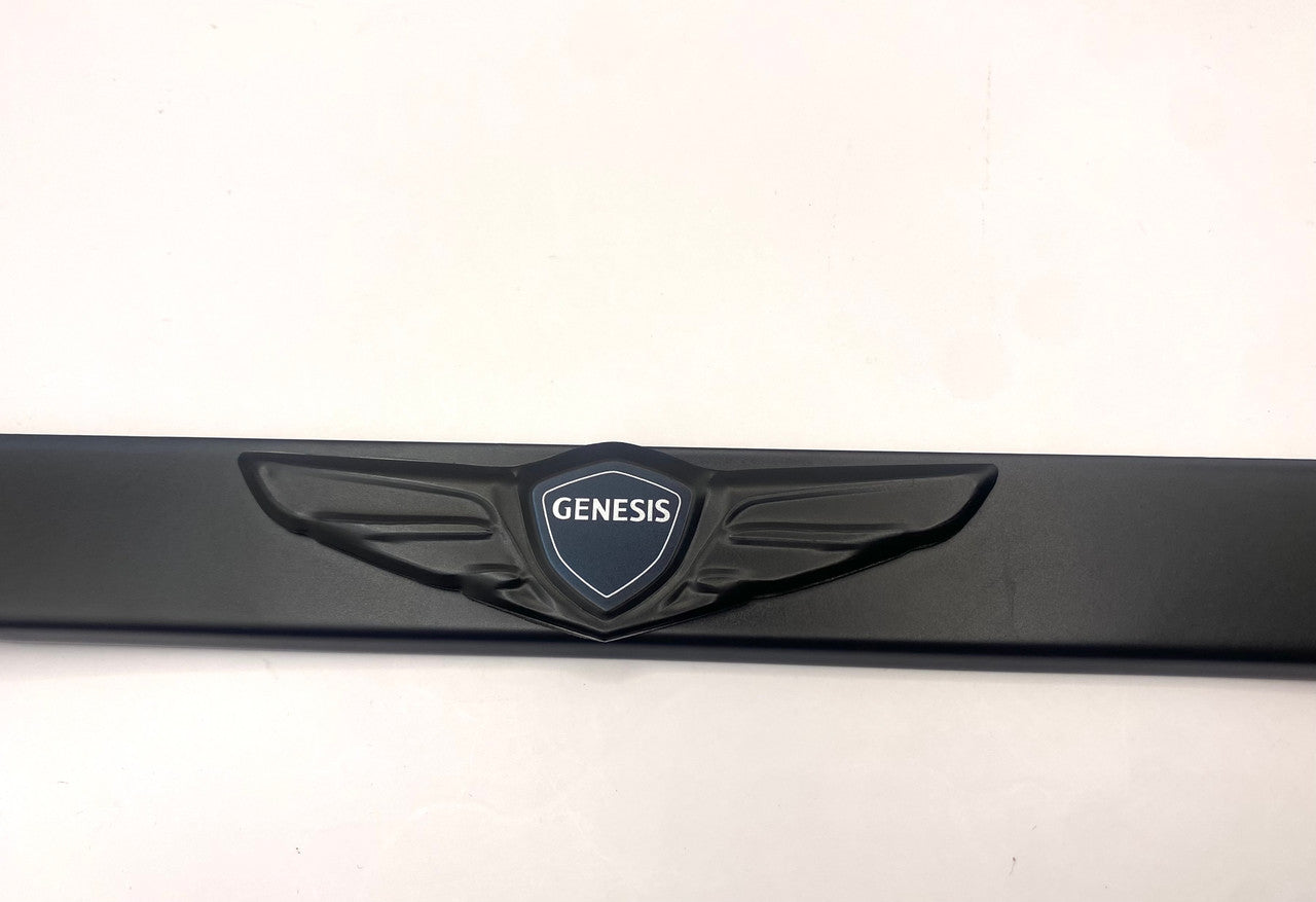 Satin Matte Black Genesis License Plate Frame Stainless Steel (Type 4)