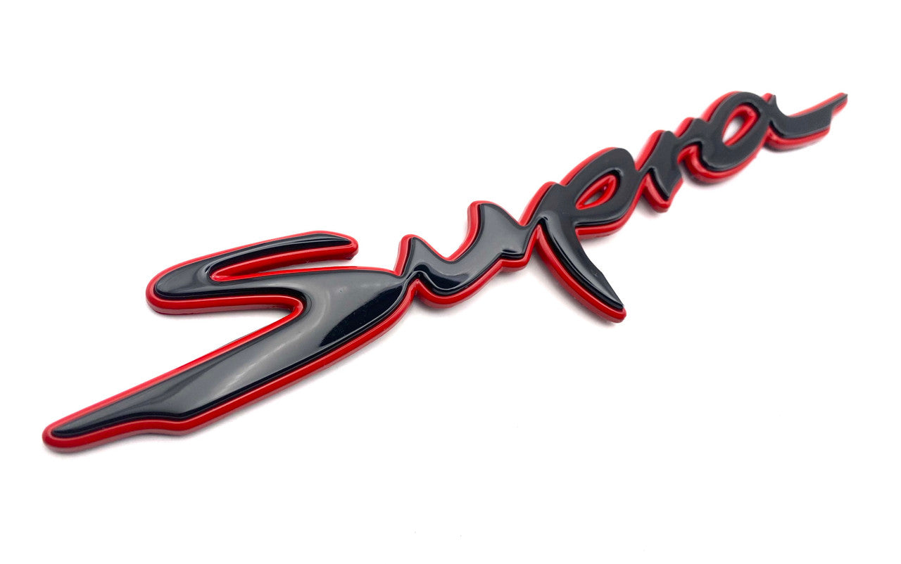 REDLINE ~METAL~ SUPRA Rear Letter Replacement Badge