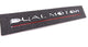 OEM Performance Model Dual Motor Emblem (Chrome + Red Underline)