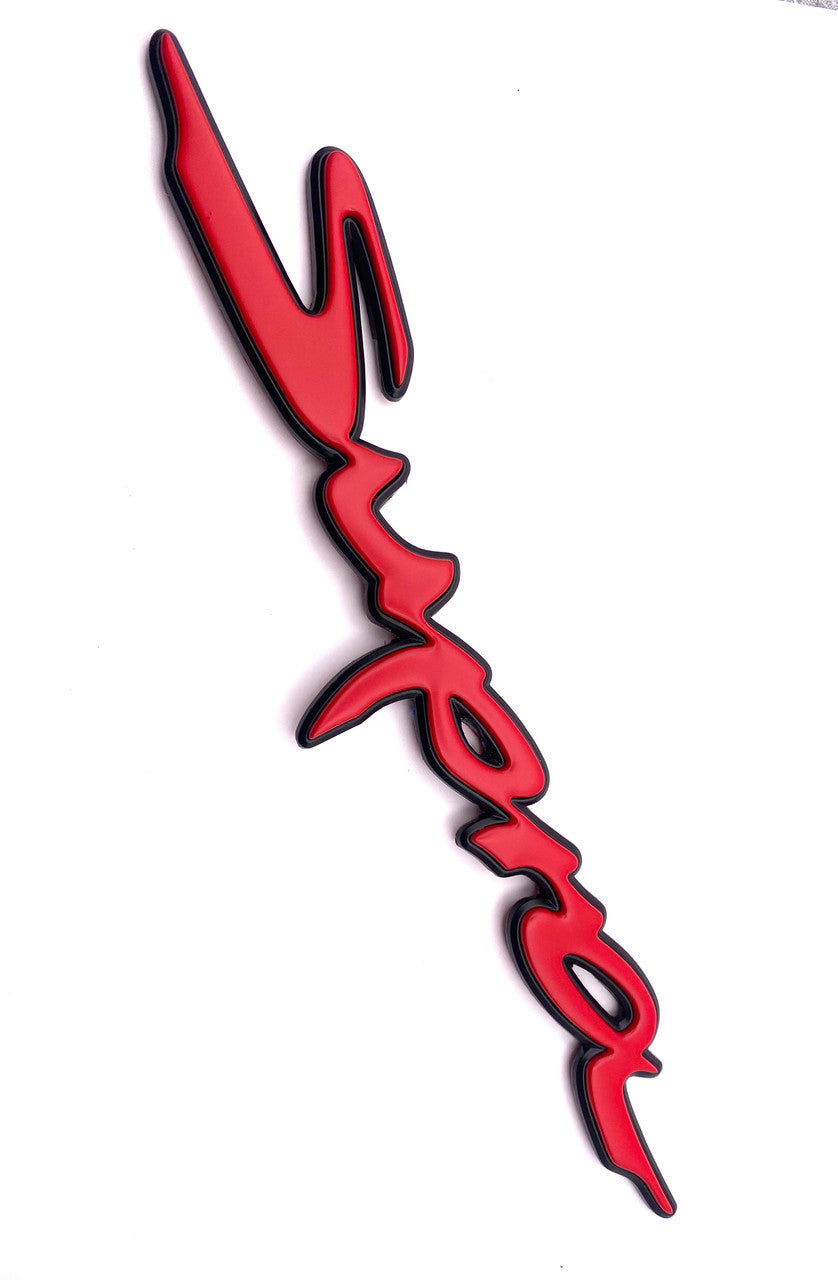 SATIN MATTE RED ~METAL~ SUPRA Rear Letter Replacement Badge