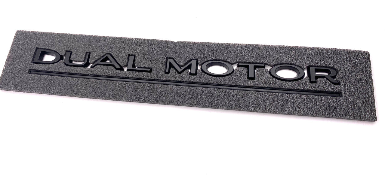 OEM SPEC Black Dual Motor Emblem