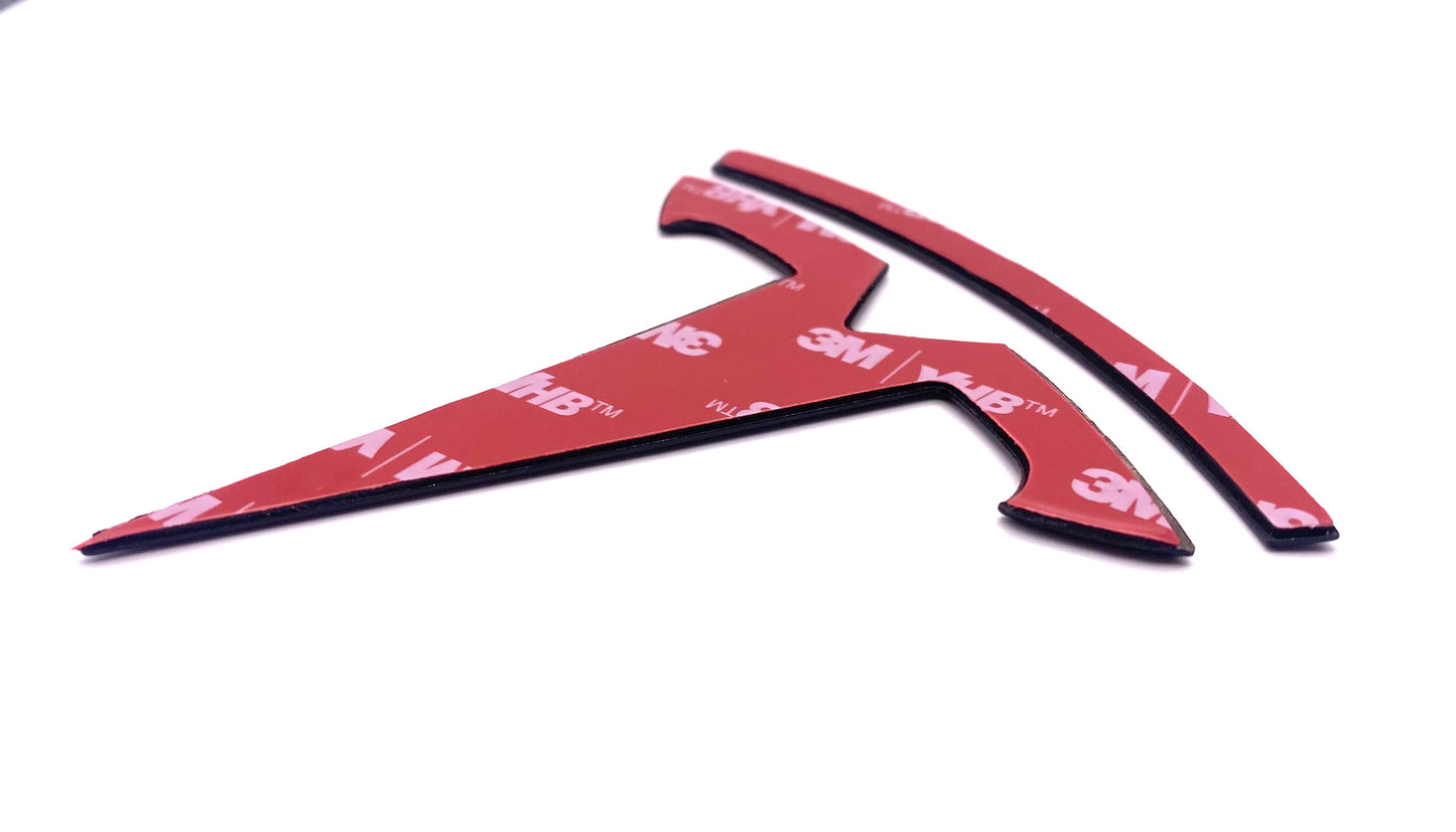 MODEL X "T" Badge Emblem Replacements (Various Colors)