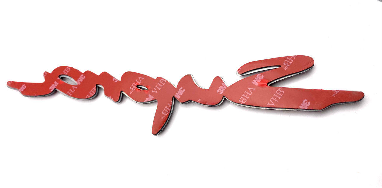 SATIN MATTE RED ~METAL~ SUPRA Rear Letter Replacement Badge