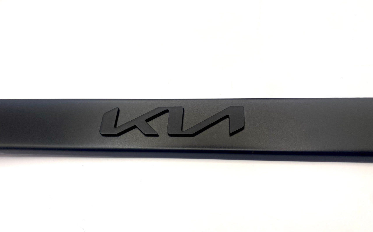 Satin Matte Black K I A License Plate Frame Stainless Steel