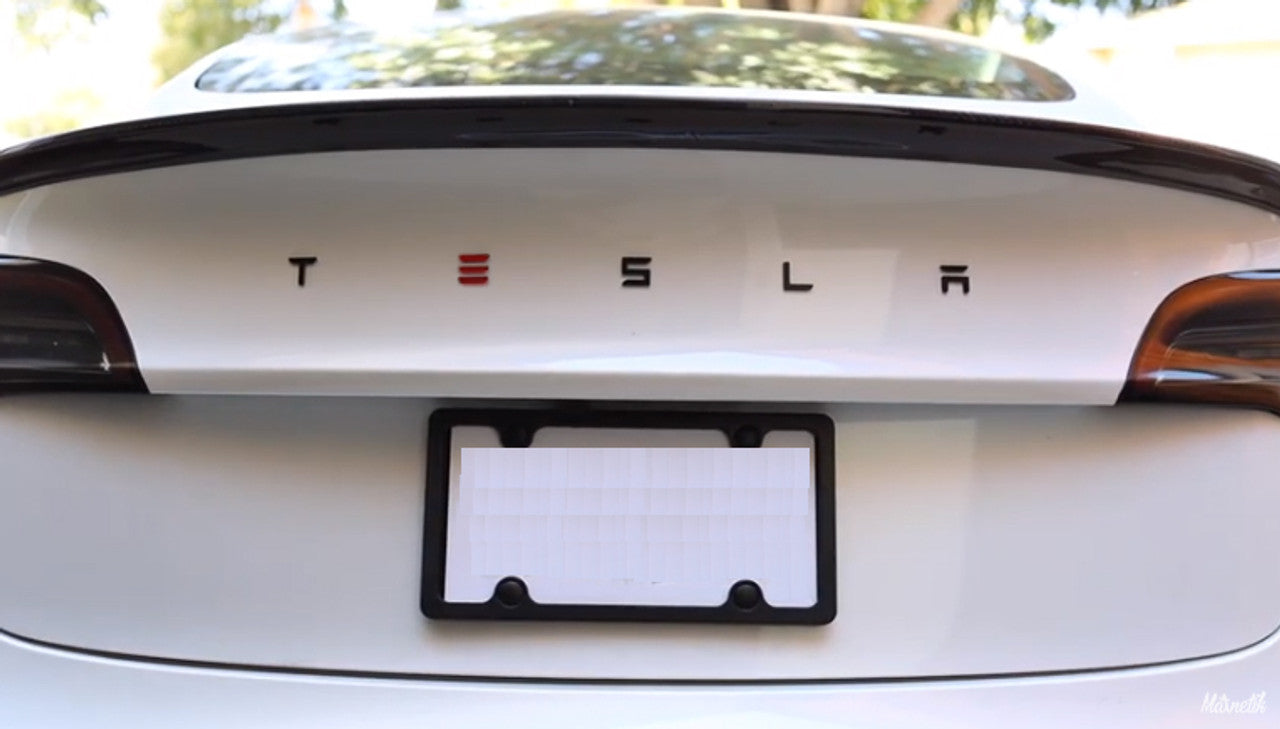 3.0 ~METAL~ TESLA Lettering Emblem Badge (NEW DESIGN / COLORS)