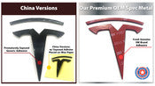 MODEL X "T" Badge Emblem Replacements (Various Colors)
